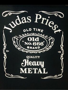 Judas 666 Heavy Metal Graphic Tee - Black & White X-Large